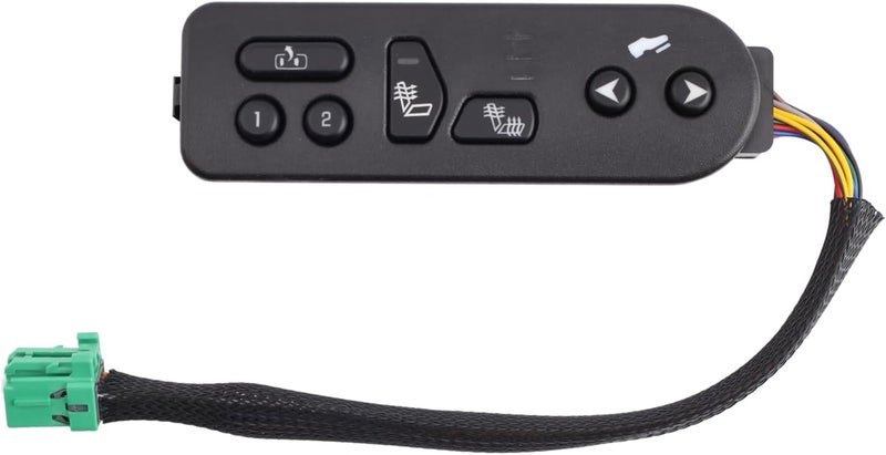 Citumo Driver Side Seat Heater Switch with Pedal Height Adjustment Compatible with 2003-2006 Escalade Silverado Avalanche 1500 2500 Suburban 1500 2500 Tahoe Yukon XL Replaces 15116862,15179136,901196 - Image 1